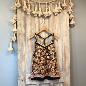LC Lauren Conrad Floral Tank Top